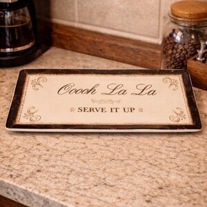 ☕️ Oooh La La “Serve It Up” Platter – DEMDACO Indulge! Collect✨